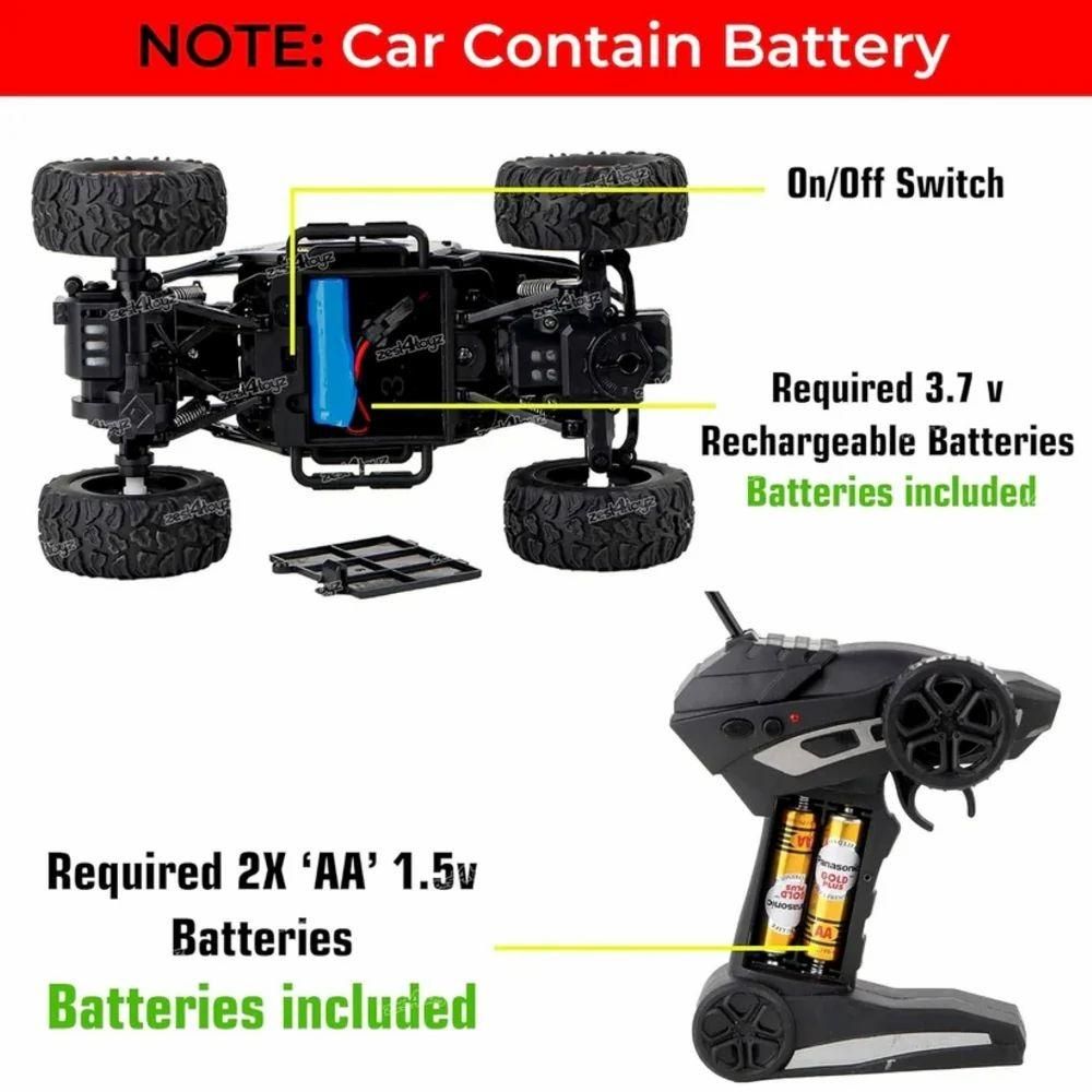Remote Controlled Rock Crawler Monster Truck Toy